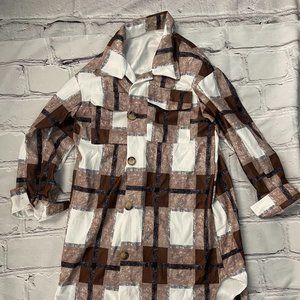 Brown Plaid Shacket